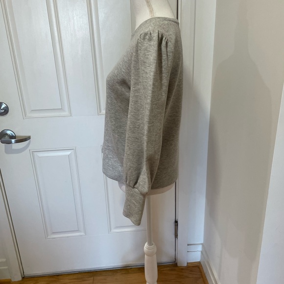 Ann Taylor Puff Sleeve Sweatshirt - Picture 3 of 9